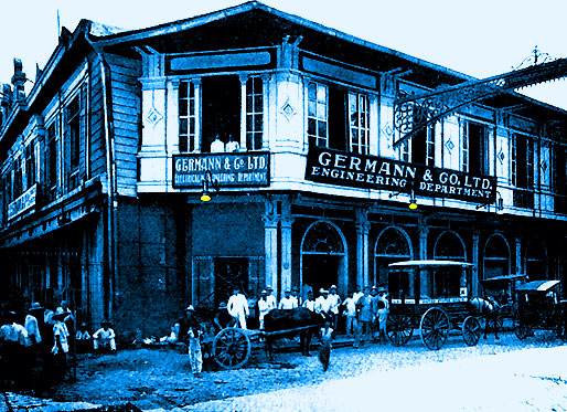 Becklampe in Manila
