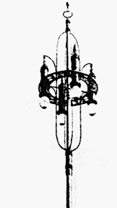 Arc Lamp Chandelier of Emil Högg