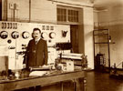 Heinrich Beck in his laboratory in Meiningen in 1920
