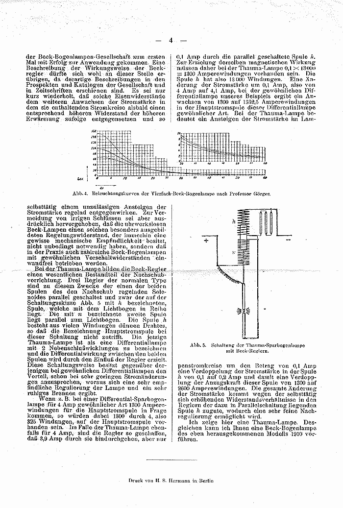 Becklampe, ETZ 1910 - 4