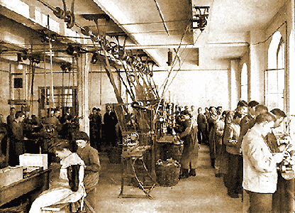 Becklampen-Fabrikation