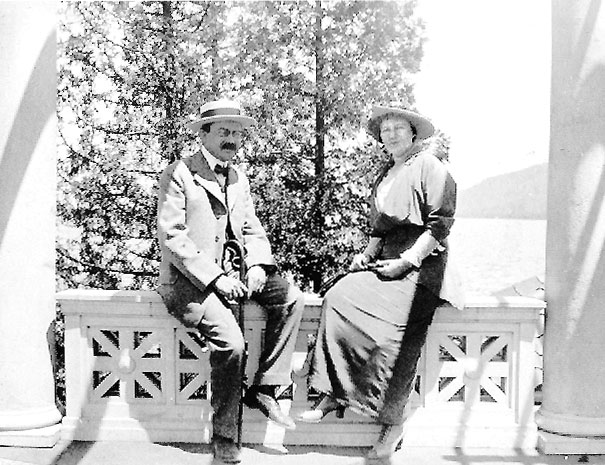 Heinrich und Bertha Beck am Lake George