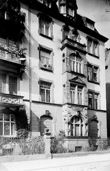 Wohnhaus Heinrich Becks in der Schadowstrae 4, Frankfurt/Sachsenhausen