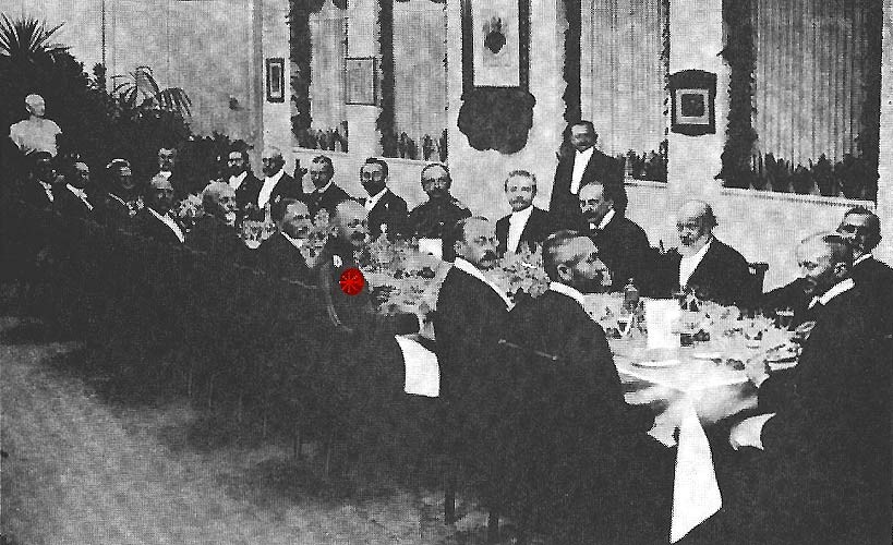 Schsischer Knig Friedrich August zu Besuch bei KANDEM 1906