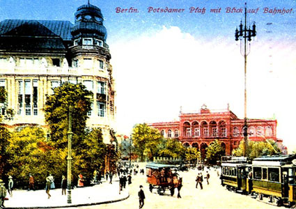 Bogenlampen-Beleuchtung am Potsdamer Platz